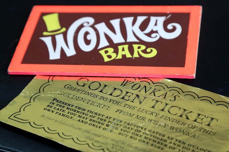 Tablica čokolade Wonka in zlata vstopnica prodani za slabih 16.000 funtov (foto: profimedia)