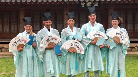 Slovenske plavalce v Koreji domačin povabil na izlet v Gwangjuj