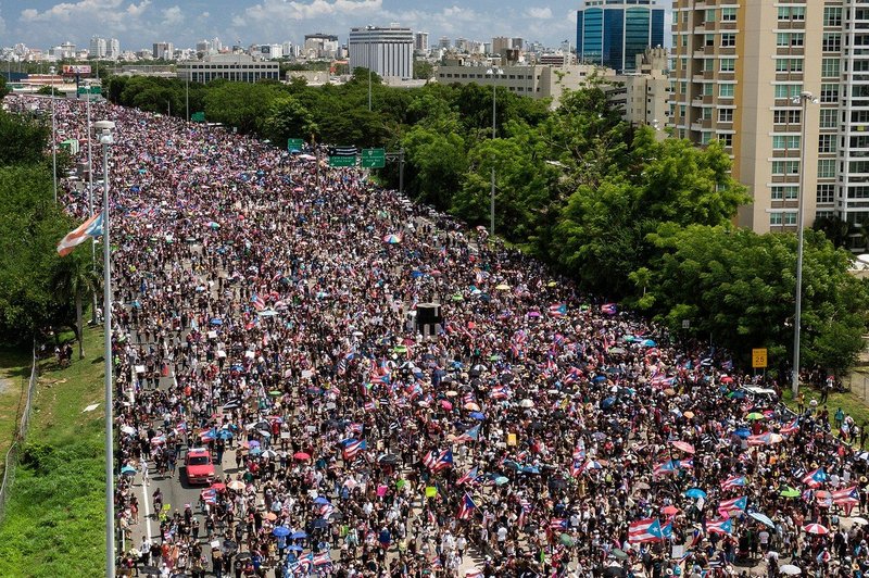 Portoričani na največjih protikorupcijskih protestih v zadnjih 15 letih (foto: Profimedia)