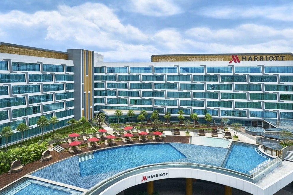 Med bivanjem v Yogyakarti smo bili nastanjeni v luksuznem hotelu Yogyakarta Marriott.