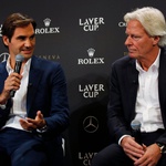 ŠE VEDNO AKTUALEN<br />
Februarja letos ob švicarskem teniškem asu Rogerju Federerju na tiskovni konferenci v Ženevi. (foto: Foto: Profimedia Profimedia, Afp)