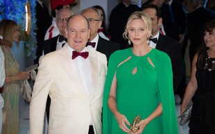Princesa Charlene blestela v prekrasni zeleni kreaciji