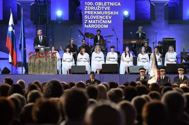 Proslava ob stoletnici priključitve Prekmurcev z matičnim narodom (foto: STA/Tamino Petelinšek)