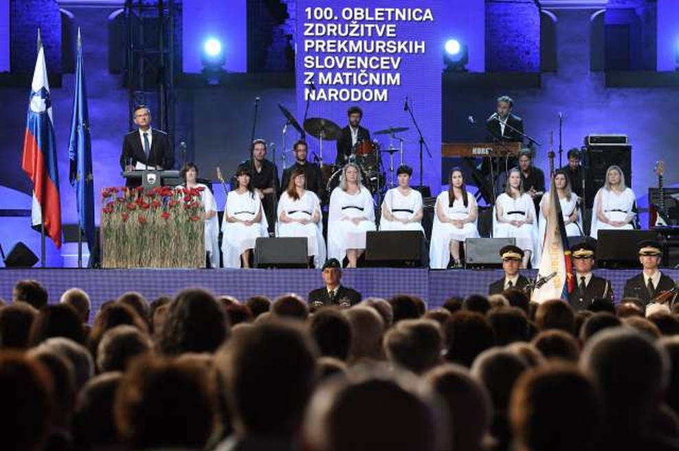 Proslava ob stoletnici priključitve Prekmurcev z matičnim narodom (foto: STA/Tamino Petelinšek)