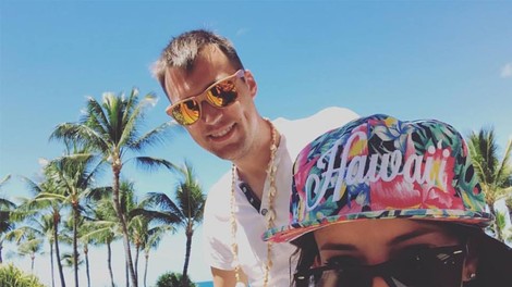Barbara Ogrinc in Rok Žlindra znova uživata na rajskih Havajih