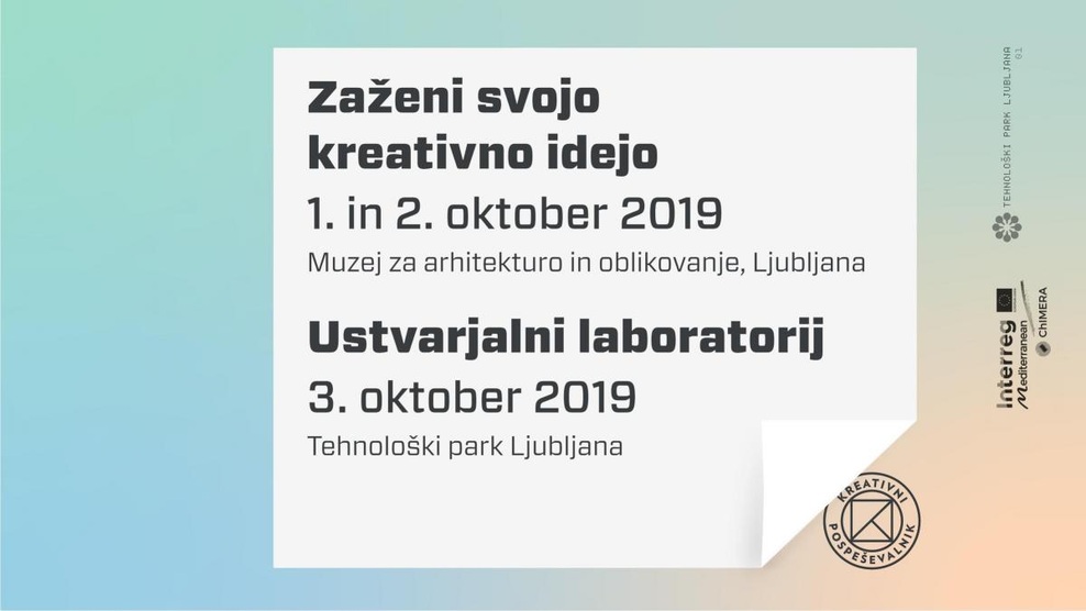 Kreativni pospeševalnik: Zaženi svojo kreativno idejo in Ustvarjalni laboratorij (foto: Kreativni pospesevalnik Press)