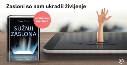 Sužnji zaslona - knjiga o sodobnih zasvojenostih s tehnologijo! (foto: emka.si, Mladinska knjiga)
