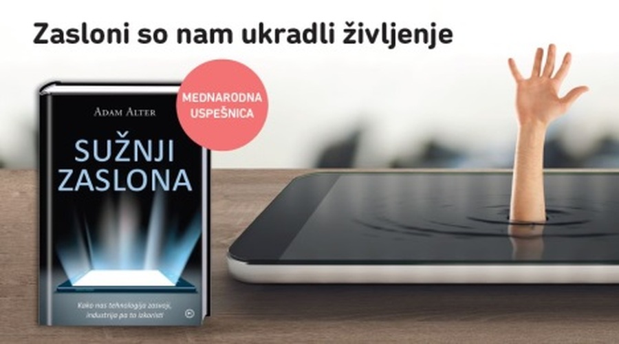 Sužnji zaslona - knjiga o sodobnih zasvojenostih s tehnologijo! (foto: emka.si, Mladinska knjiga)