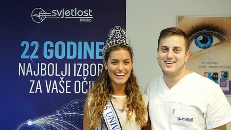Hrvaški Miss Universe dioptrijo odpravili v Kliniki Svjetlost