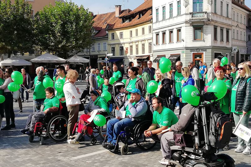 Svetovni dan cerebralne paralize: »JAZ SEM TUKAJ« (foto: Press Zveza Sonček)