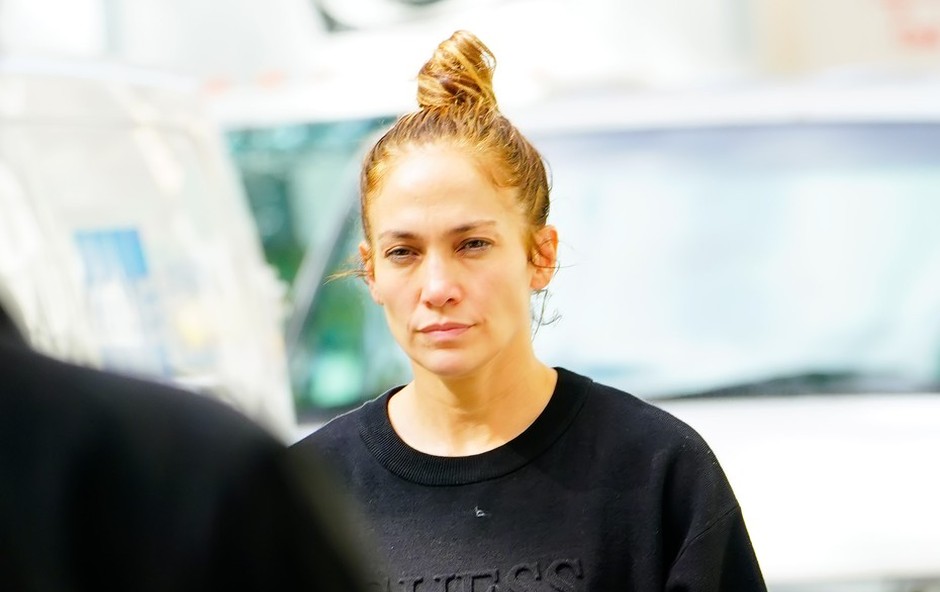 V objektiv ujeli Jennifer Lopez brez šminke (foto: Profimedia)