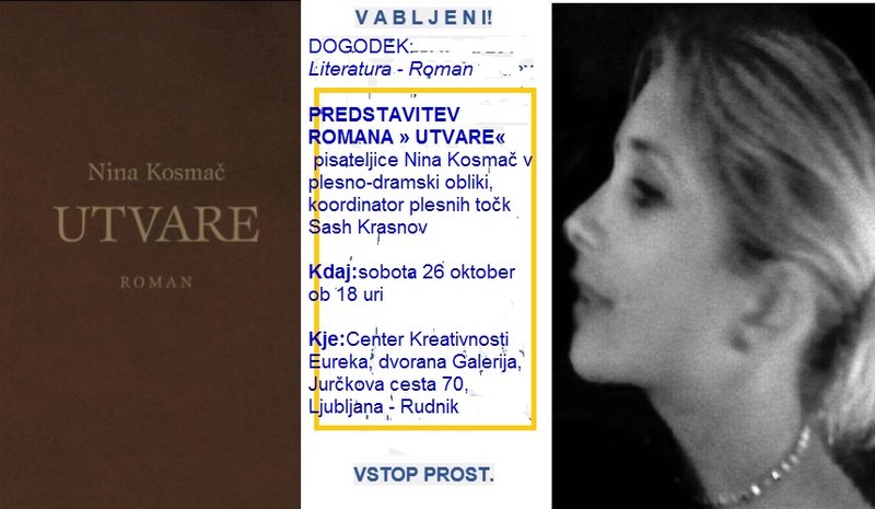 Knjižna novost: Nina Kosmač: Utvare (foto: Promocijsko gradivo)