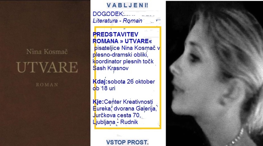 Knjižna novost: Nina Kosmač: Utvare (foto: Promocijsko gradivo)