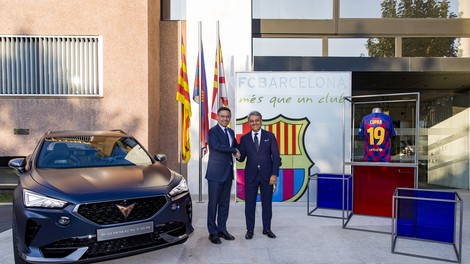 Lionel Messi in avtomobilska znamka Cupra z roko v roki
