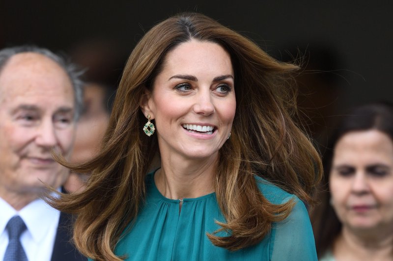 Zelena obleka Kate Middleton, ki je odlična izbira za praznični december (foto: Profimedia)