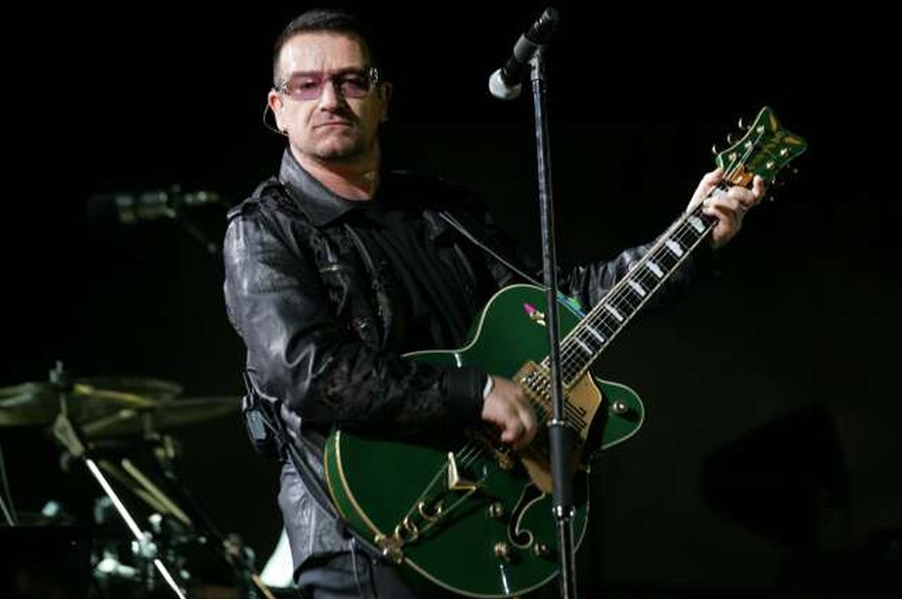 Irski rockerji U2 so prvič nastopili v Indiji (foto: STA/Hina)