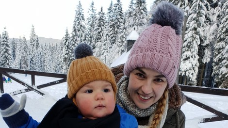 Alenka Medič upa, da bosta s sinčkom to zimo uživala na snegu