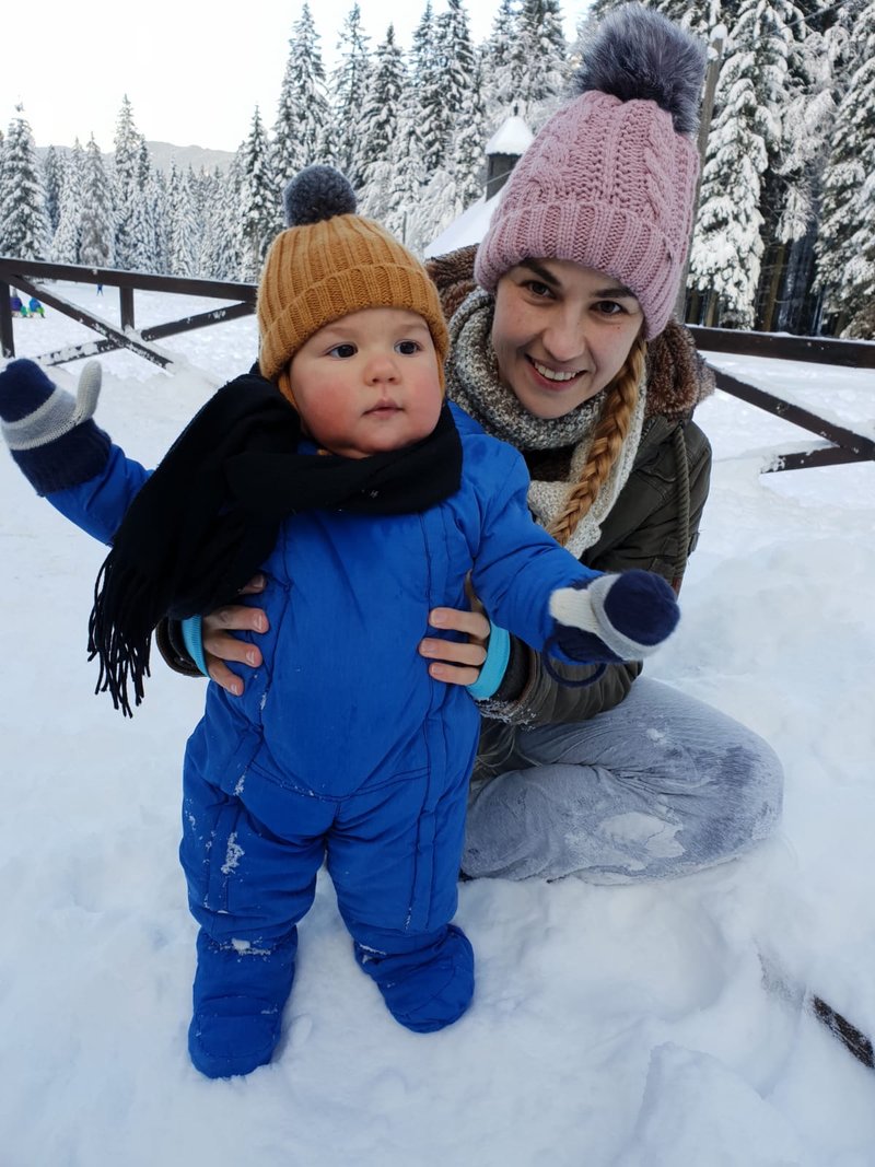 Alenka Medič upa, da bosta s sinčkom to zimo uživala na snegu (foto: Osebni album)