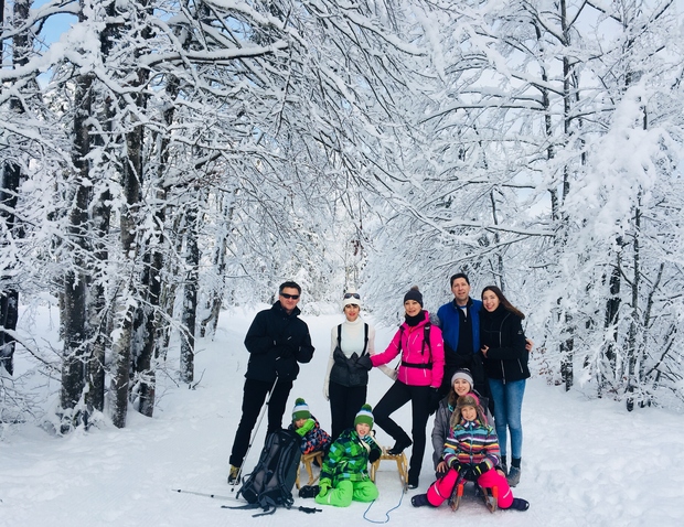 Najboljša terapija po prazničnem decembru so sneg in zimske radosti, pravi Jerca Legan Cvikl (foto: Osebni album)