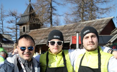 Mentor chef Miran Ojstršek (Gostilna Oštirka) je bdel nad kulinaričnimi vragolijami dijakov Srednje šole za gostinstvo in turizem Celje.