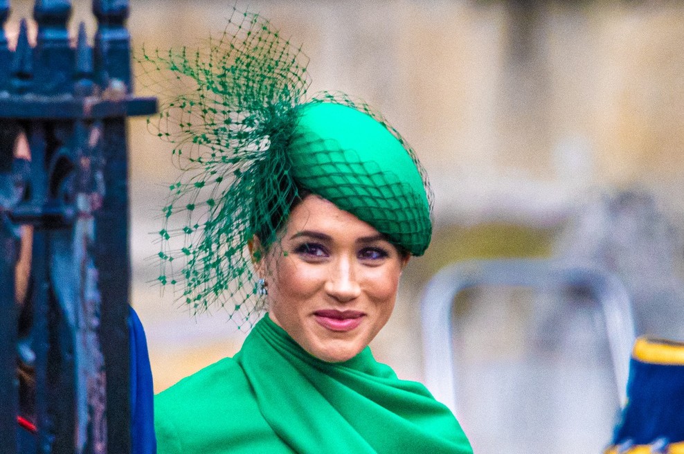 Princ Harry in Meghan Markle sta bila modno usklajena, a to je razkil šele veter (foto: Profimedia)