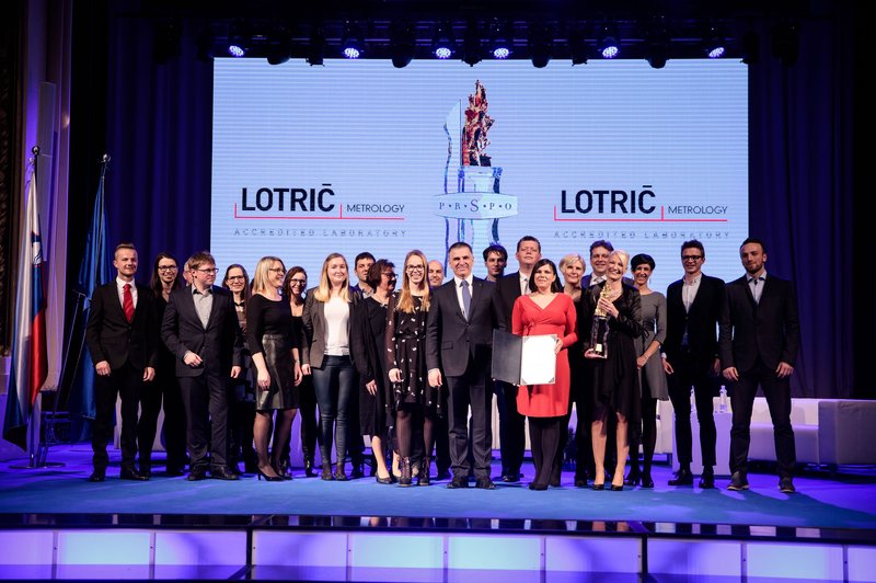 Priznanje RS za poslovno odličnost za leto 2019 prejelo podjetje Lotrič meroslovje (foto: Sandi Fišer)