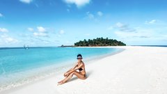 Rajske plaže Maldivov, kjer so počitnikovali pred odhodom na Havaje.
