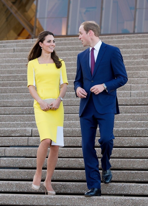 Te obleke Kate Middleton princ William nikakor ne mara, vojvodinji pa je dal tudi nič kaj lep kompliment, ko jo je prvič oblekla (foto: Profimedia)