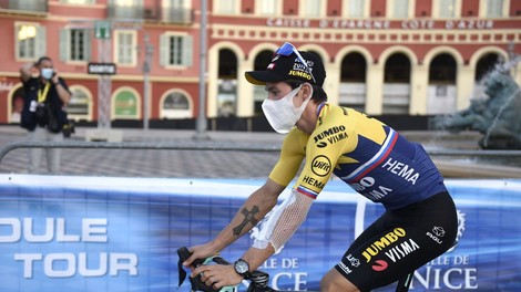 V senci pandemije kolesarji v Nici že pripravljeni na 107. dirko po Franciji