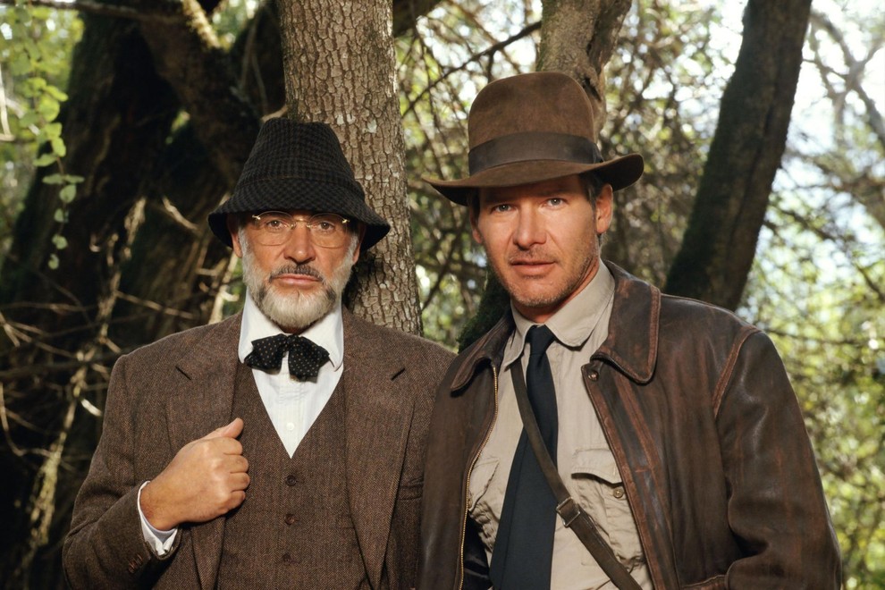 Kultni film Indiana Jones. S Harrisonom Fordom v filmu iz leta 1989 Indiana Jones in zadnji križarski pohod.