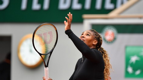 Serena Williams zaradi poškodbe predčasno končala OP Francije
