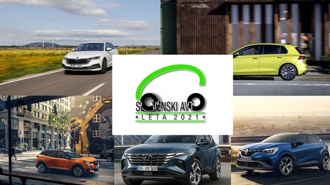Znani so finalisti za Slovenski avto leta 2021