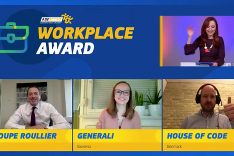 Zavarovalnica Generali med finalisti za nagrado Evropske komisije »BeActive Workplace Award« (foto: Promocijsko gradivo)