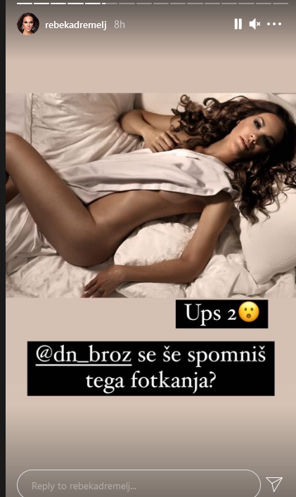 V Instagram storyju je tako objavila nekaj utrinkov iz časov, ko se je fotografirala brez krpice na sebi - a …