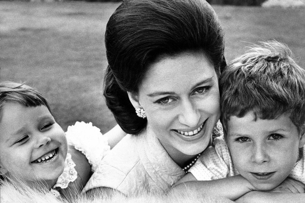 Princsea Margaret leta 1965 z otrokoma Sarah in Davidom.