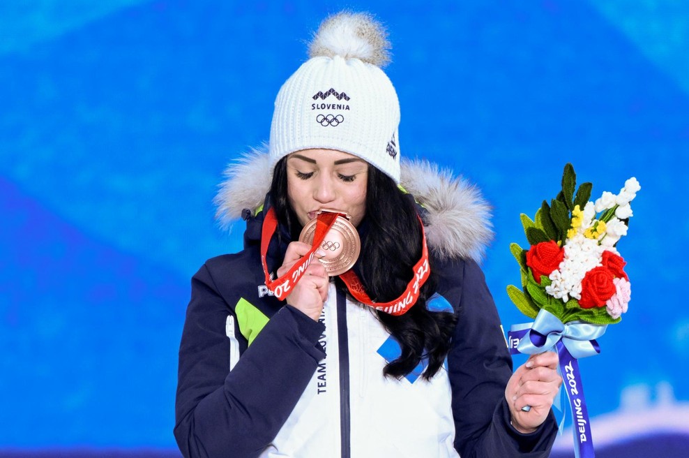 Gloria Kotnik je v Peking odpotovala brez načrtov o medalji, na koncu pa spisala pravo olimpijsko pravljico. (foto: Foto: Profimedia Profimedia)