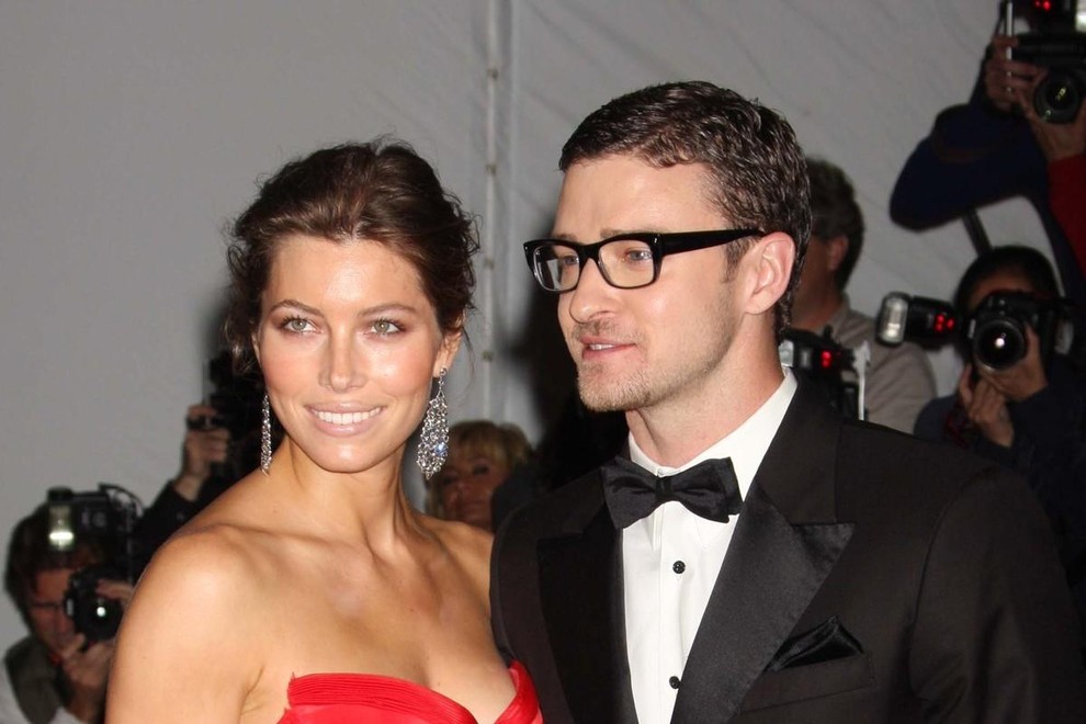 Jessica Biel in Justin Timberlake sta res glamurozen par.