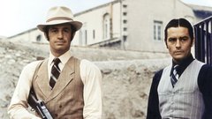Žal že pokojni Jean-Paul Belmondo in Alain Delon v filmu Borsalino (1970).