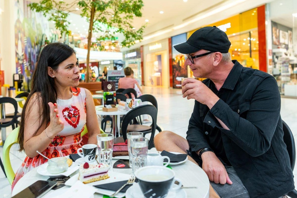 Neverjetno, ta znana Slovenca smo zasačili skupaj (foto: Citypark)