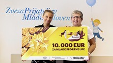 V akciji »Tvoj nakup za športni up« zbrali 10.000 EUR za mlade športnike
