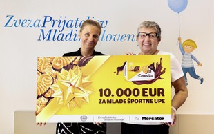 V akciji »Tvoj nakup za športni up« zbrali 10.000 EUR za mlade športnike