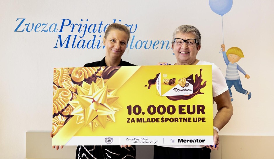 V akciji »Tvoj nakup za športni up« zbrali 10.000 EUR za mlade športnike (foto: PROMO)