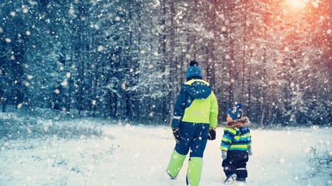 Jooj, kako prisrčno! Otroka TE znane Slovenke sta prvič v življenju videla sneg, TU pa je njuna reakcija!