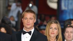 Brad Pitt in Jennifer Aniston.