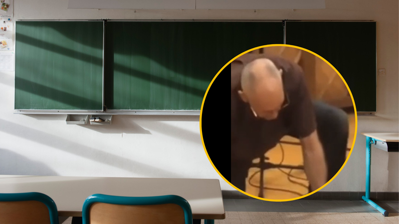 Nepremišljeni profesor v učilnici izzival usodo: učenci so panično kričali (VIDEO)
