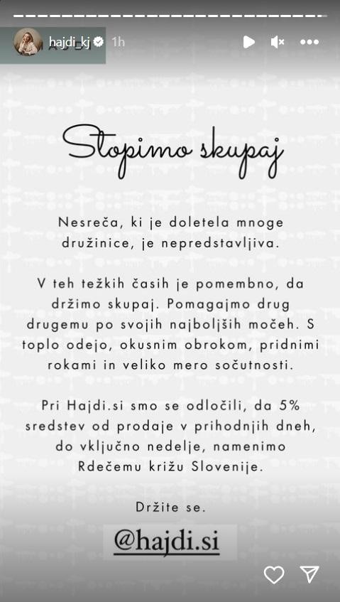 Pri Hajdi.si so se tako odločili, da bodo 5 odstotkov od vseh nakupov, ki se bodo zgodili do nedelje, donirali …