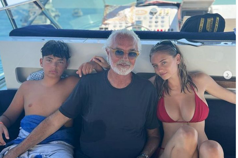 Milijarder Flavio Briatore končno v dobrih odnosih s hčerko, ki jo ima z manekenko Heidi Klum (foto: Instagram)