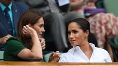Meghan Markle in Kate Middleton v Wimbledonu