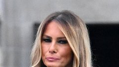 Melania Trump na pogrebu.