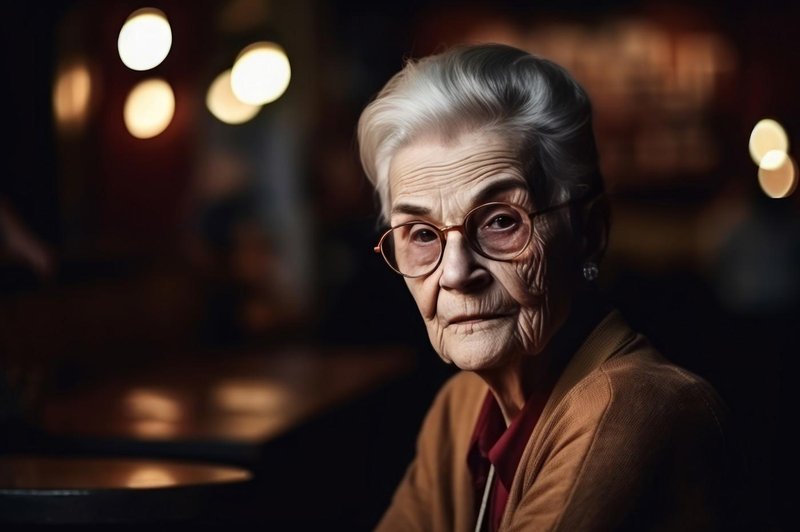 Starejša ženska v restavraciji (foto: Profimedia)